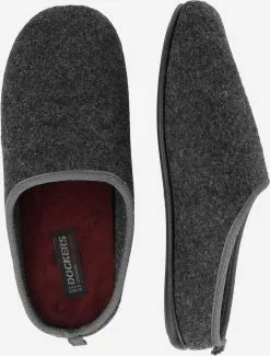 Dockers By Gerli Pantoffels Huisschoen Heren Donkergrijs -Dockers By Gerli Winkel 01f7be3ad71e7ae45b3db11ec56302dd