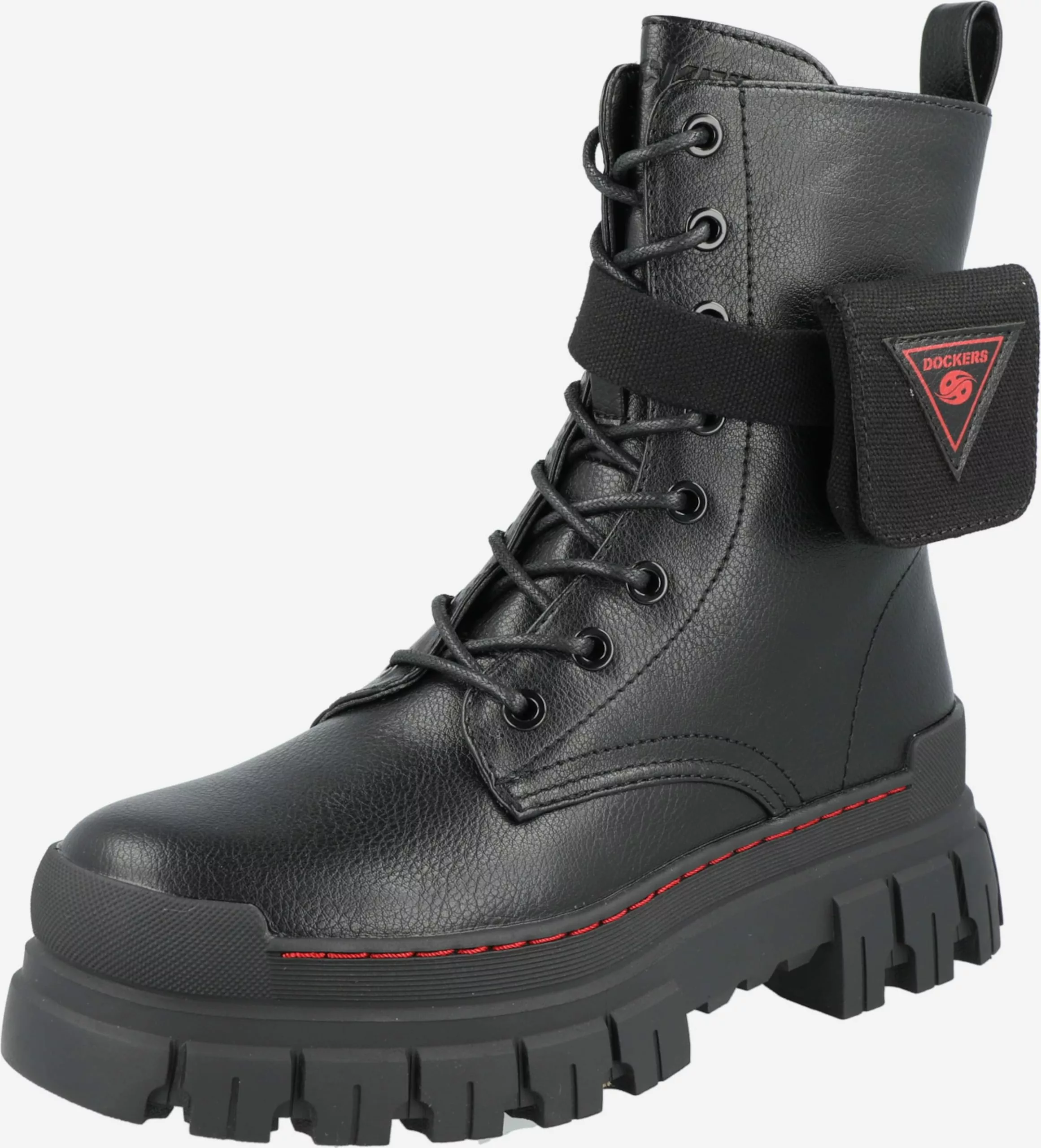 Dockers By Gerli Enkellaarsjes Veterlaarsjes Dames Zwart 3 Dockers By Gerli Enkellaarsjes Veterlaarsjes Dames Zwart