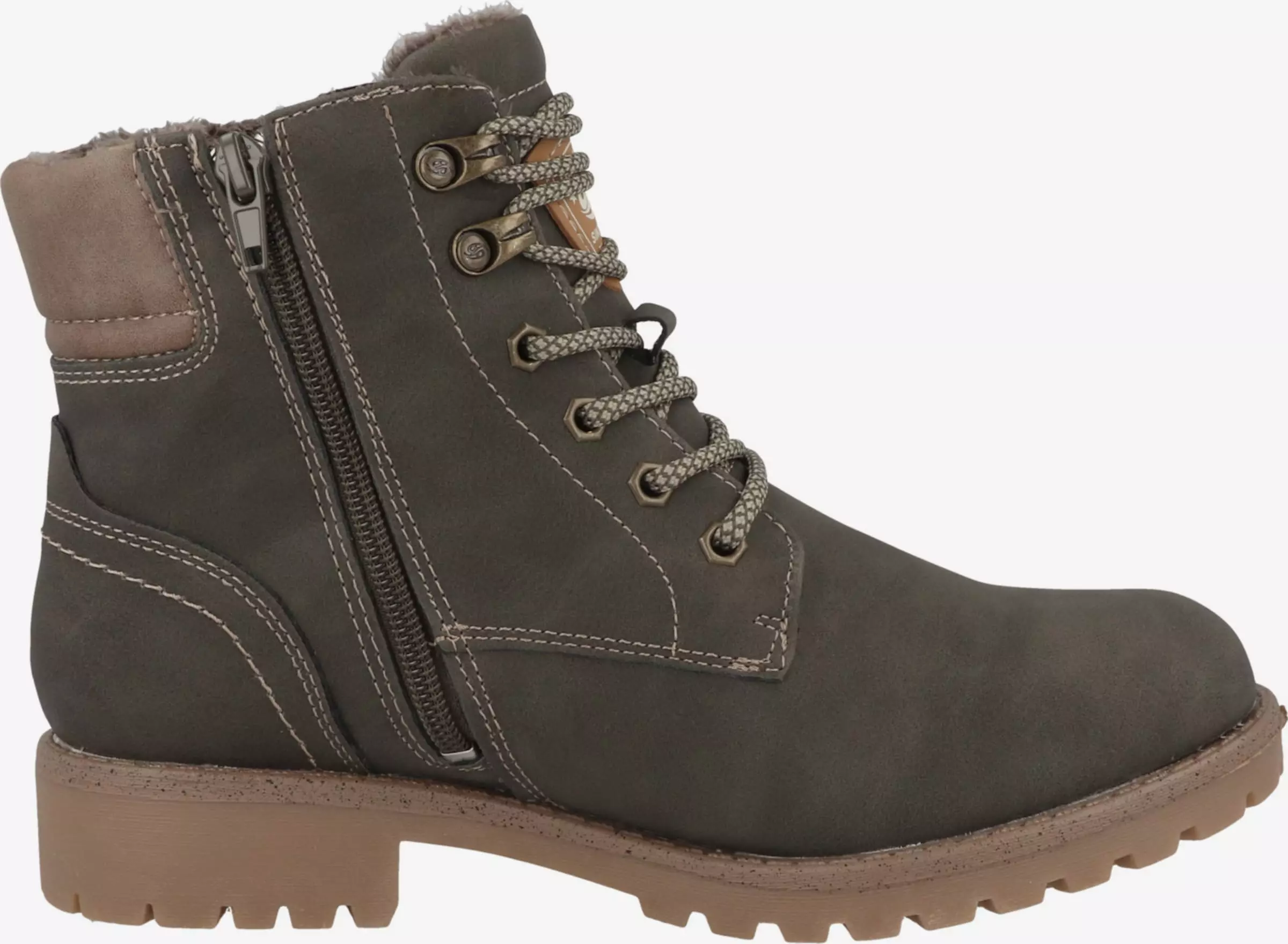 Dockers By Gerli Enkellaarsjes Veterlaarsjes Dames Donkergroen 6 Dockers By Gerli Enkellaarsjes Veterlaarsjes Dames Donkergroen - Afbeelding 4