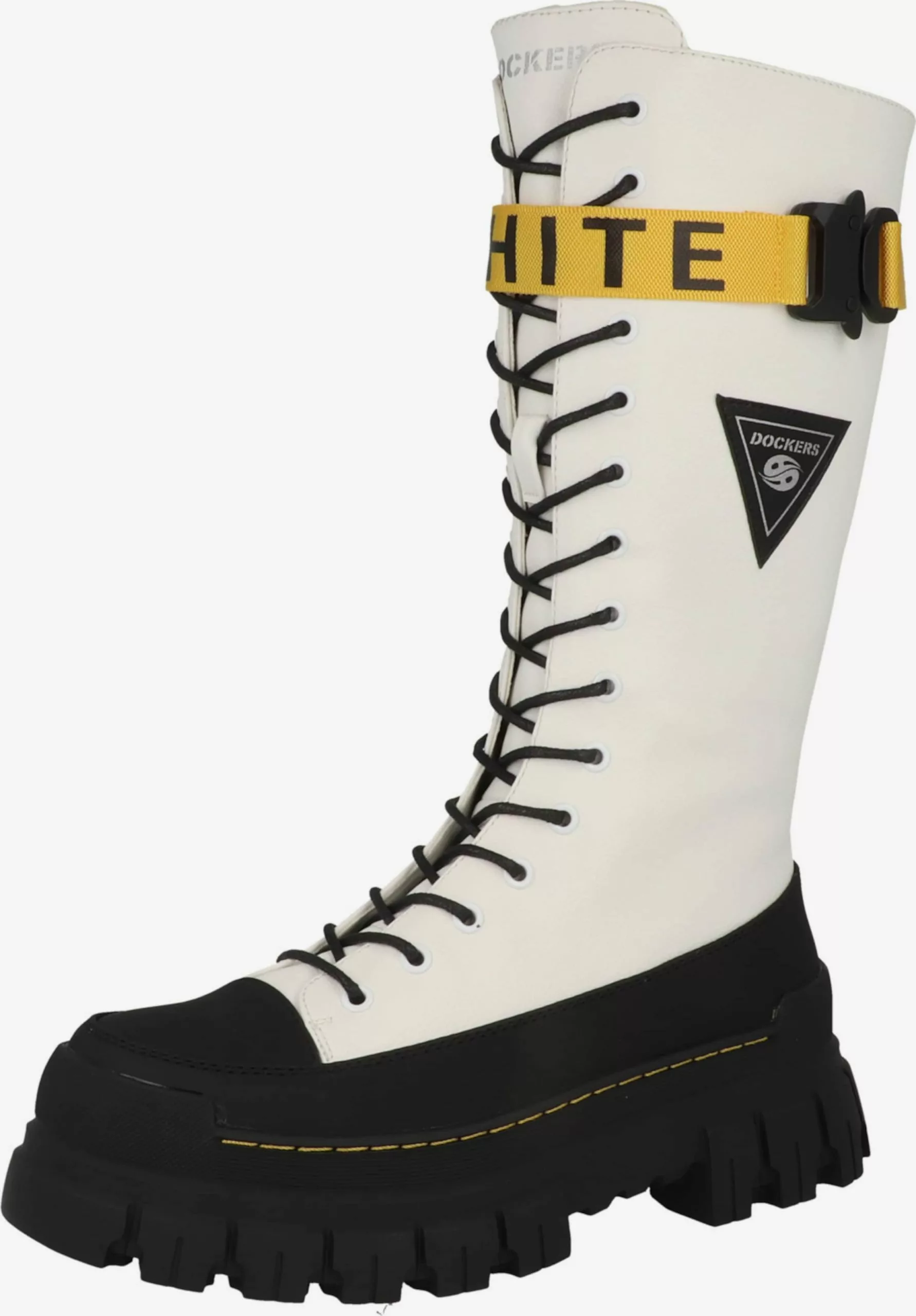 Dockers By Gerli Laarzen Veterlaarzen Dames Wit 3 Dockers By Gerli Laarzen Veterlaarzen Dames Wit