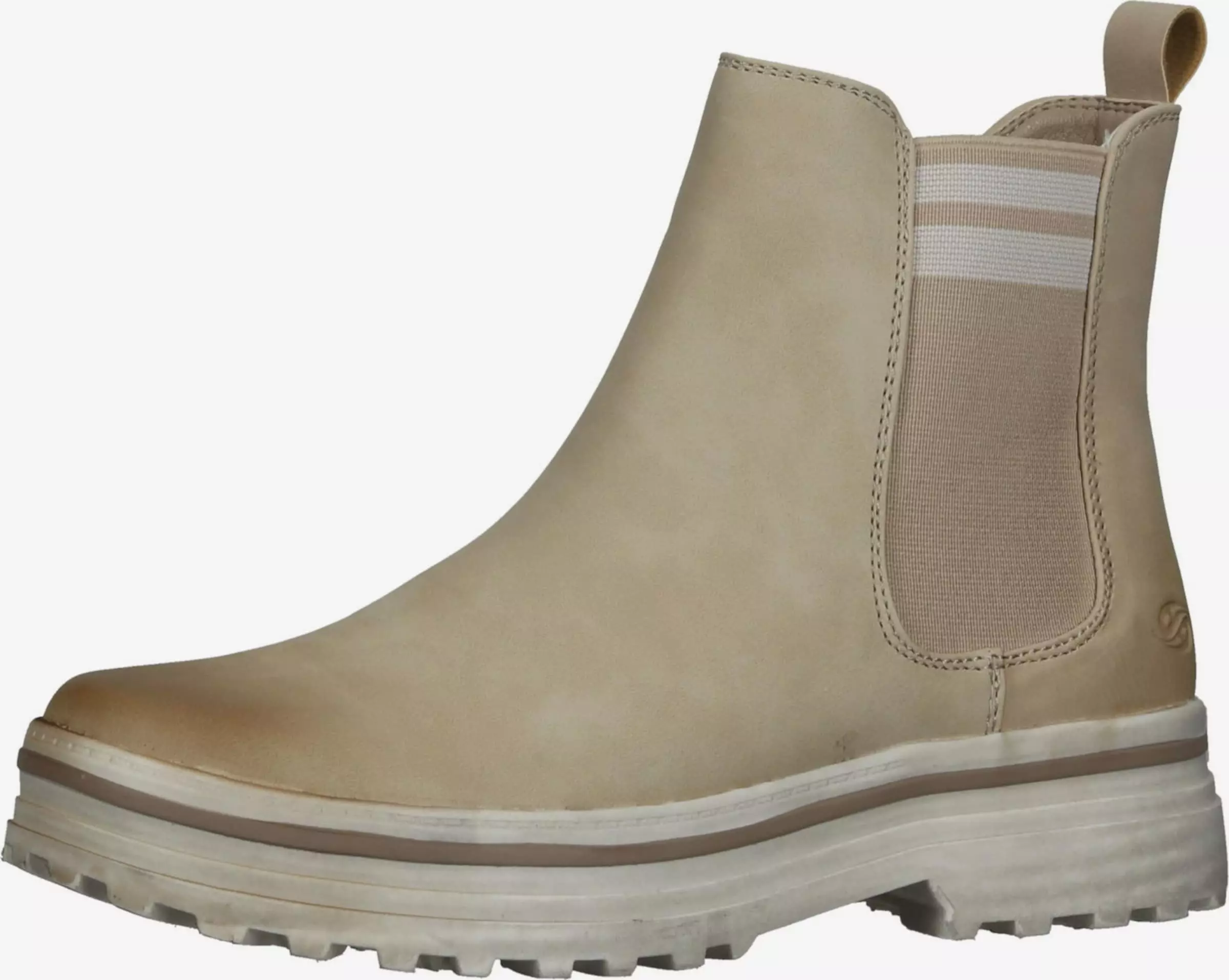 Dockers By Gerli Enkellaarsjes Chelsea Boots Dames Ecru / Sand 3 Dockers By Gerli Enkellaarsjes Chelsea Boots Dames Ecru / Sand