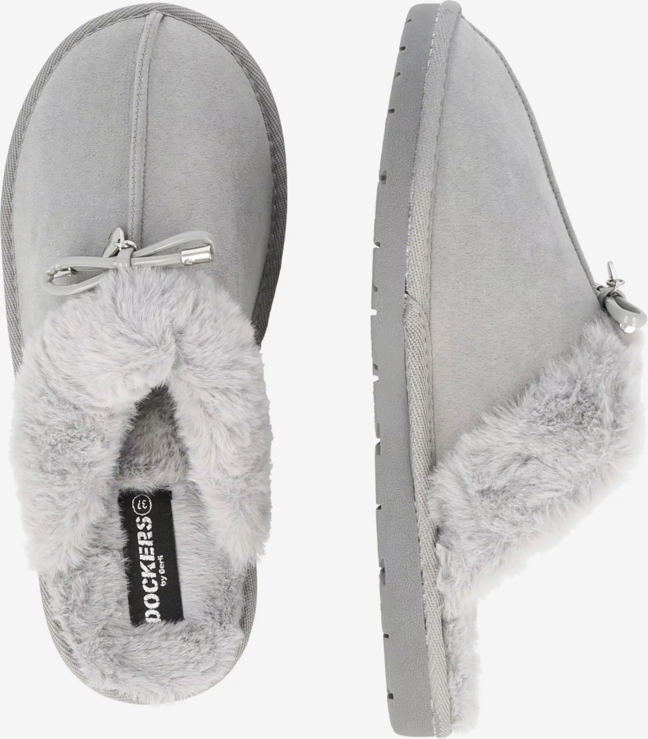 Dockers By Gerli Pantoffels Huisschoenen Dames Lichtgrijs 4 Dockers By Gerli Pantoffels Huisschoenen Dames Lichtgrijs - Afbeelding 2