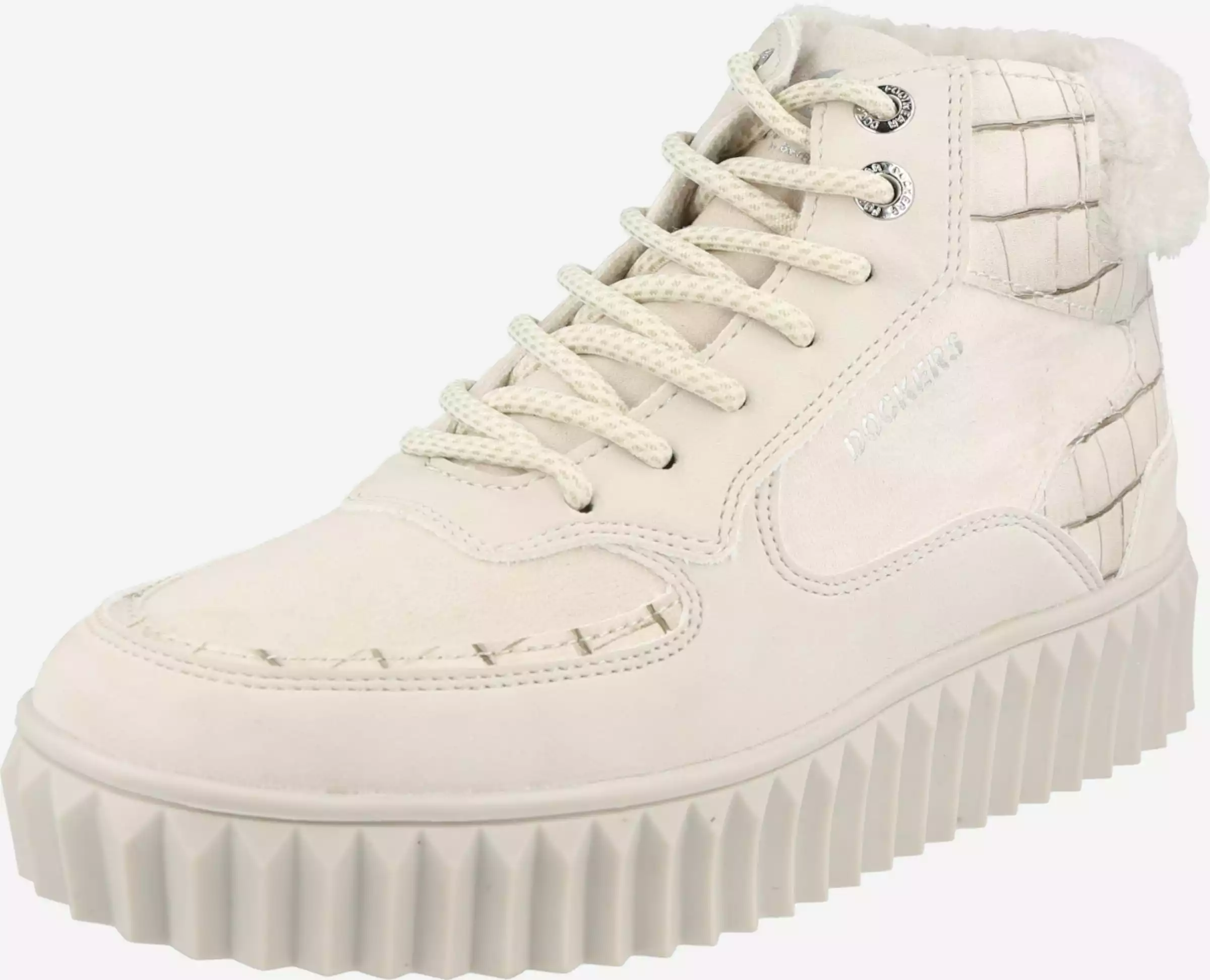 Dockers By Gerli Enkellaarsjes Veterlaarsjes Dames Offwhite 3 Dockers By Gerli Enkellaarsjes Veterlaarsjes Dames Offwhite