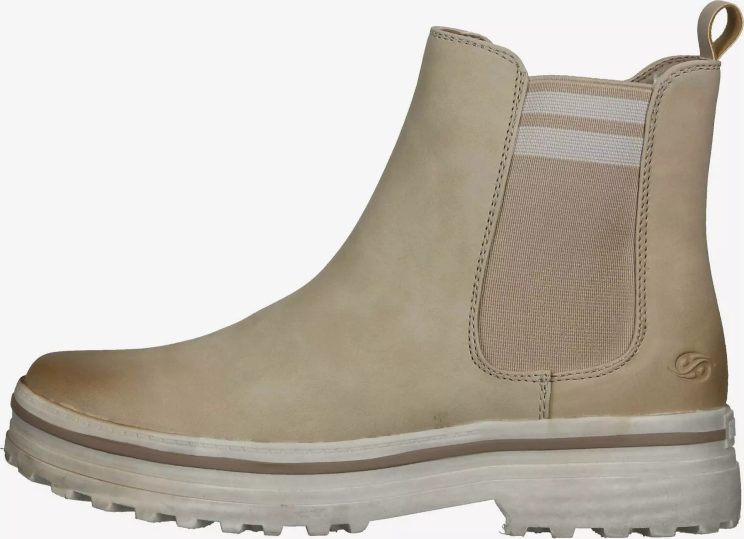 Dockers By Gerli Enkellaarsjes Chelsea Boots Dames Ecru / Sand 4 Dockers By Gerli Enkellaarsjes Chelsea Boots Dames Ecru / Sand - Afbeelding 2