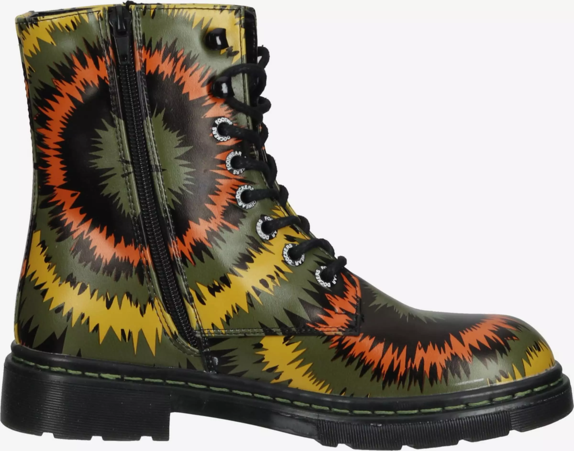 Dockers By Gerli Enkellaarsjes Veterlaarsjes Dames Olijfgroen 6 Dockers By Gerli Enkellaarsjes Veterlaarsjes Dames Olijfgroen - Afbeelding 4