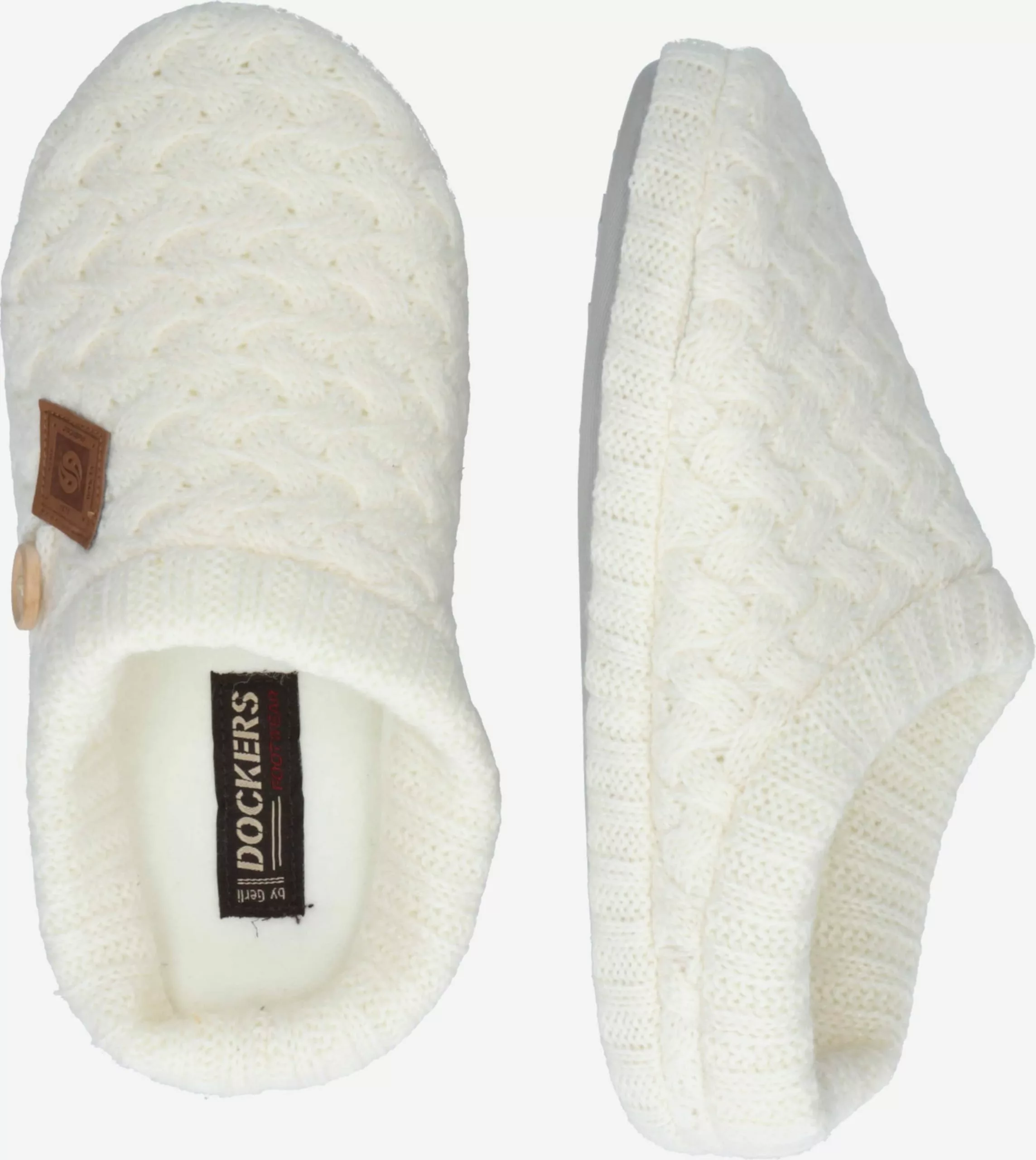 Dockers By Gerli Pantoffels Huisschoenen Dames Wolwit 4 Dockers By Gerli Pantoffels Huisschoenen Dames Wolwit - Afbeelding 2