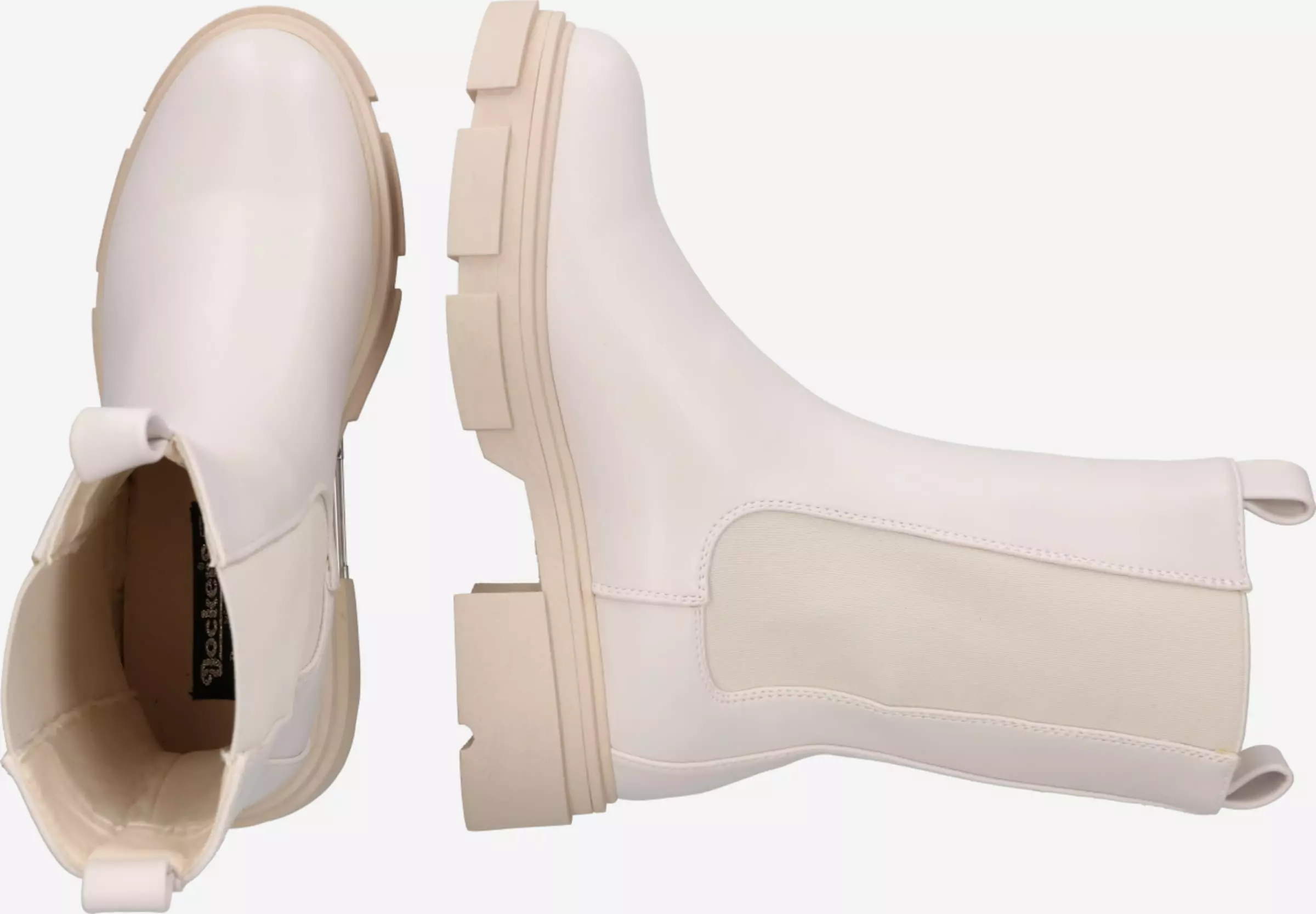 Dockers By Gerli Enkellaarsjes Chelsea Boots Dames Natuurwit 4 Dockers By Gerli Enkellaarsjes Chelsea Boots Dames Natuurwit - Afbeelding 2