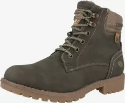 Dockers By Gerli Enkellaarsjes Veterlaarsjes Dames Donkergroen