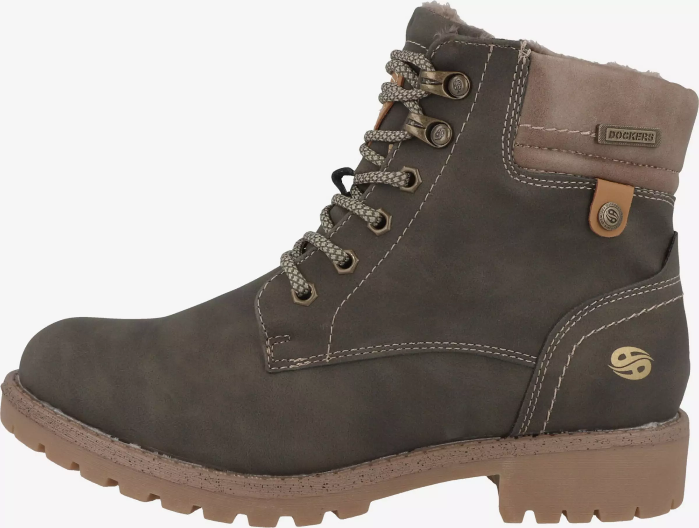 Dockers By Gerli Enkellaarsjes Veterlaarsjes Dames Donkergroen 4 Dockers By Gerli Enkellaarsjes Veterlaarsjes Dames Donkergroen - Afbeelding 2