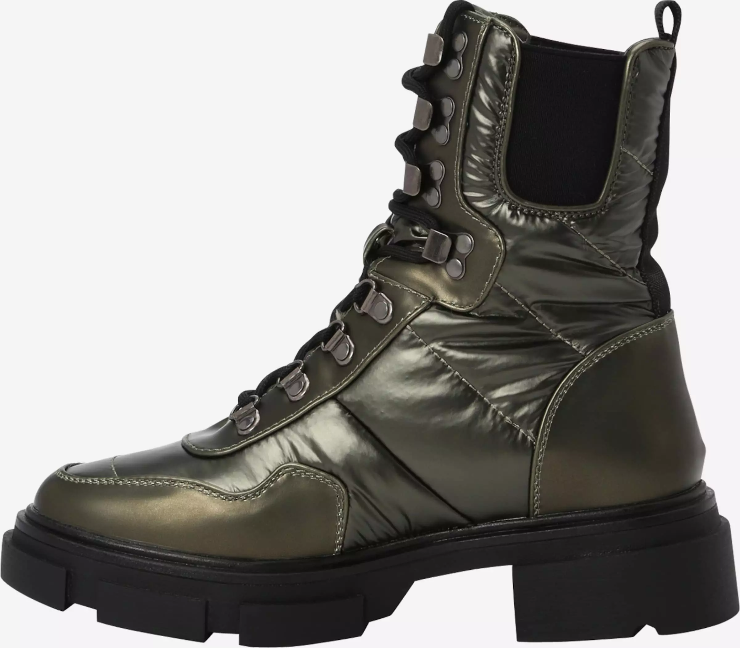 Dockers By Gerli Enkellaarsjes Veterlaarsjes Dames Kaki 4 Dockers By Gerli Enkellaarsjes Veterlaarsjes Dames Kaki - Afbeelding 2