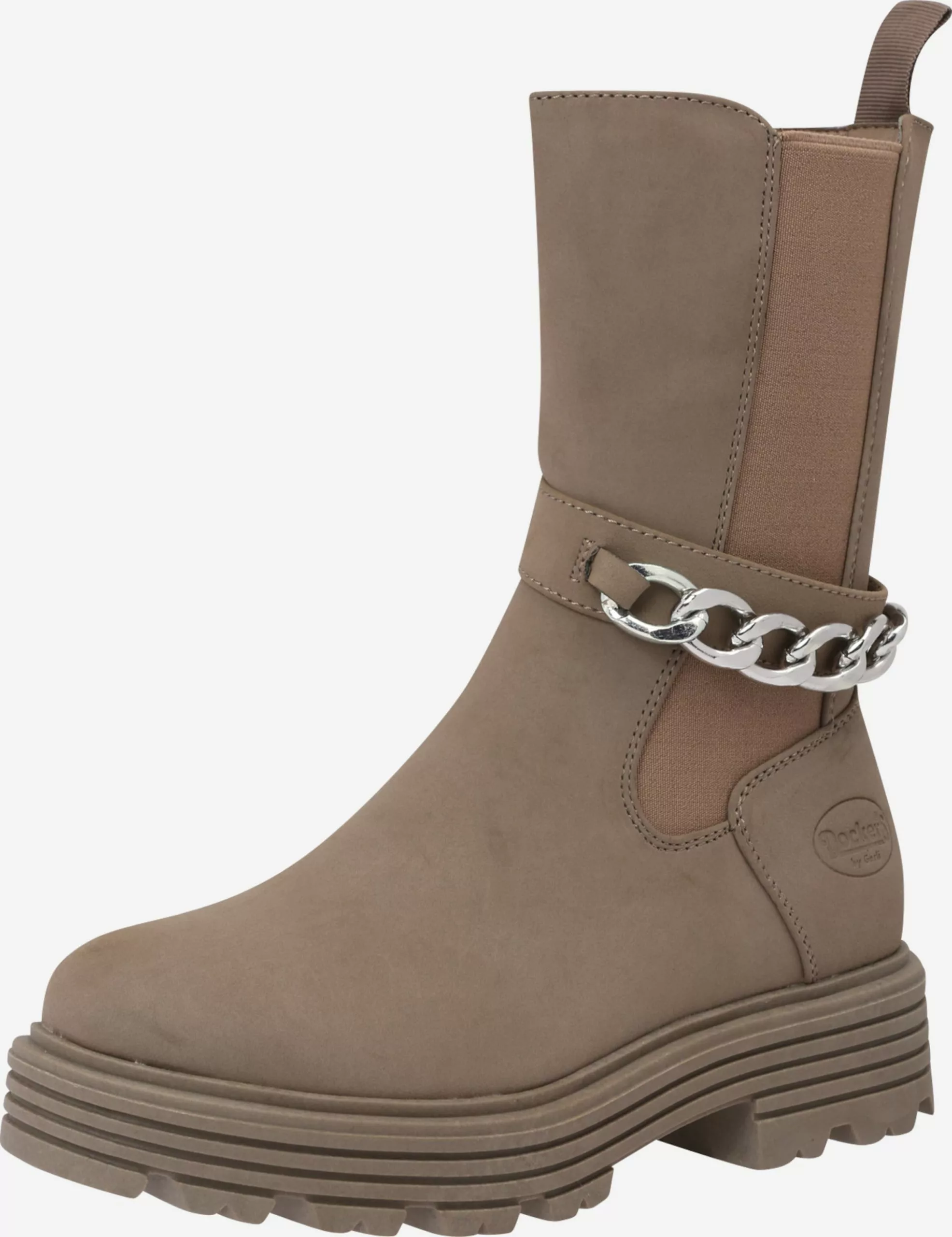 Dockers By Gerli Enkellaarsjes Chelsea Boots Dames Taupe 3 Dockers By Gerli Enkellaarsjes Chelsea Boots Dames Taupe